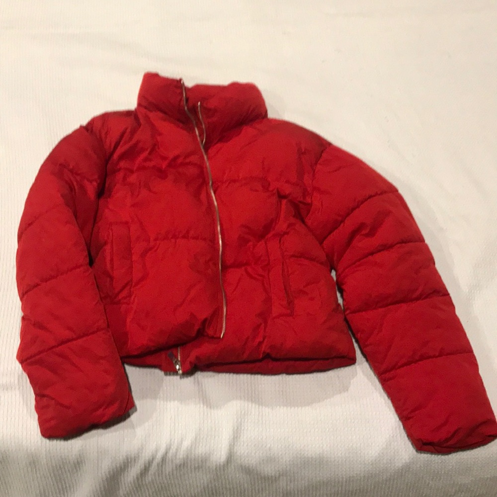 Red Puffer down jacket